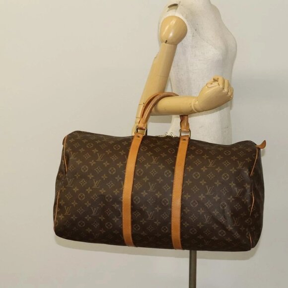 LOUIS VUITTON Monogram Keepall 55 Boston Bag - Picture 1 of 15